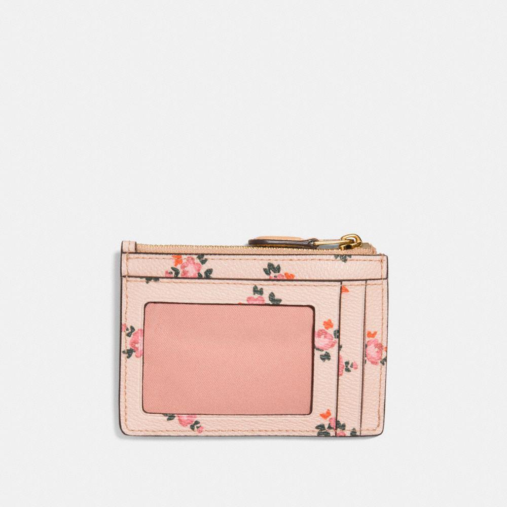 coach mini skinny id case floral