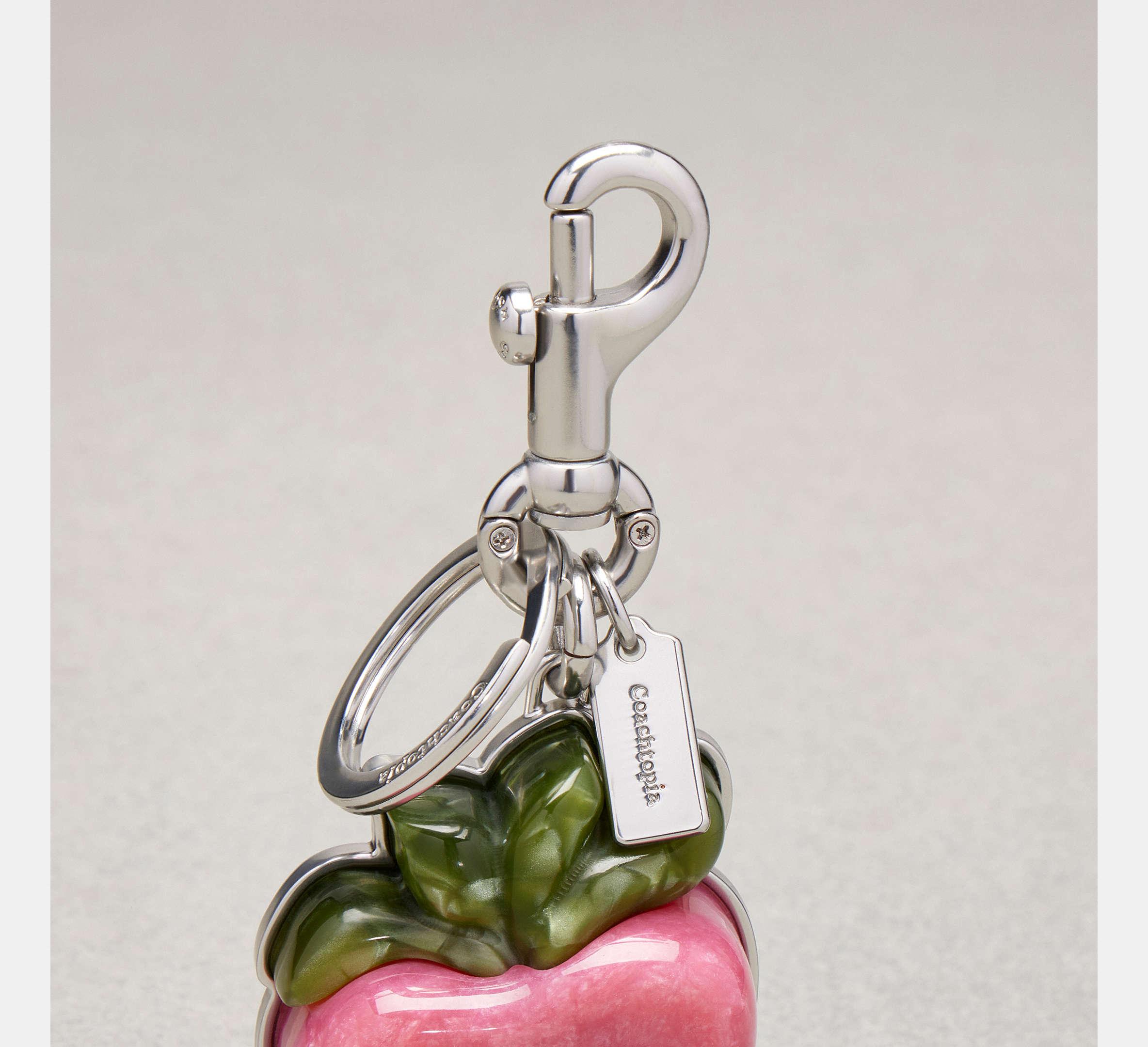 Coach strawberry hotsell keychain