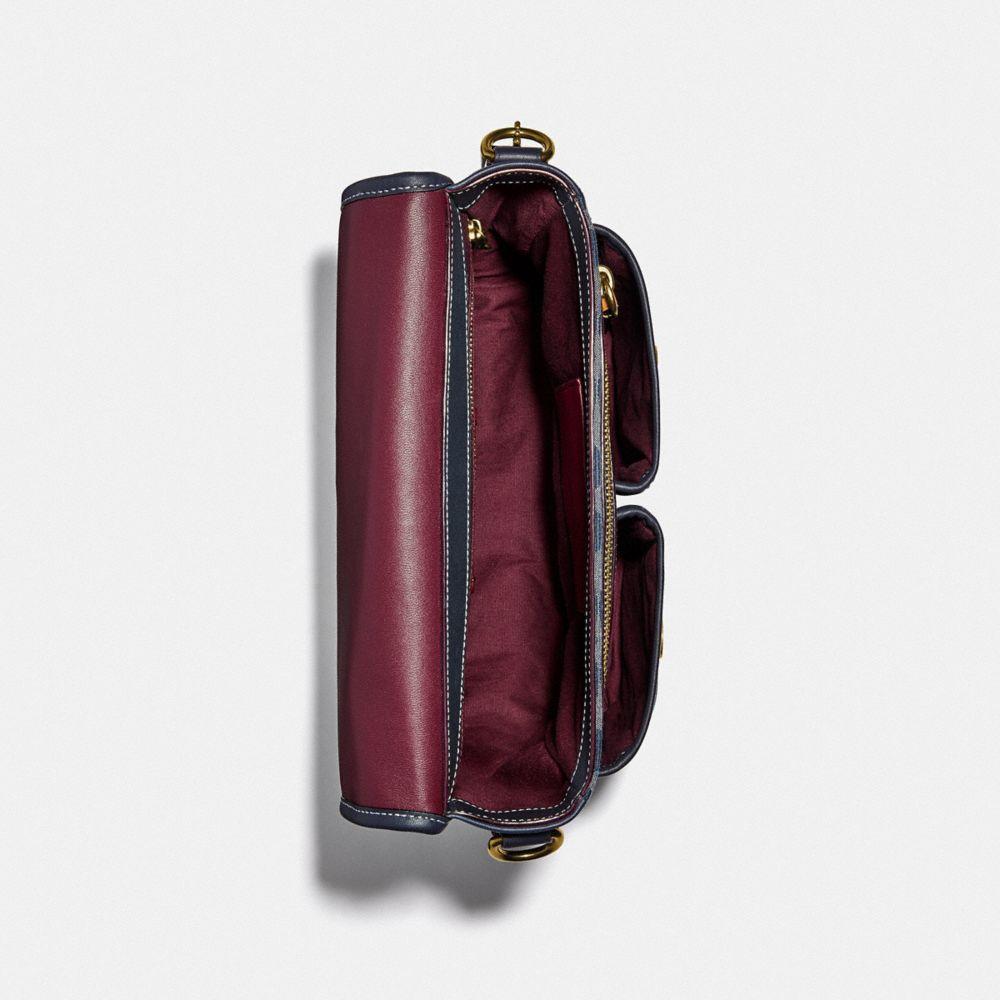Coach map bag with varsity stripe sale
