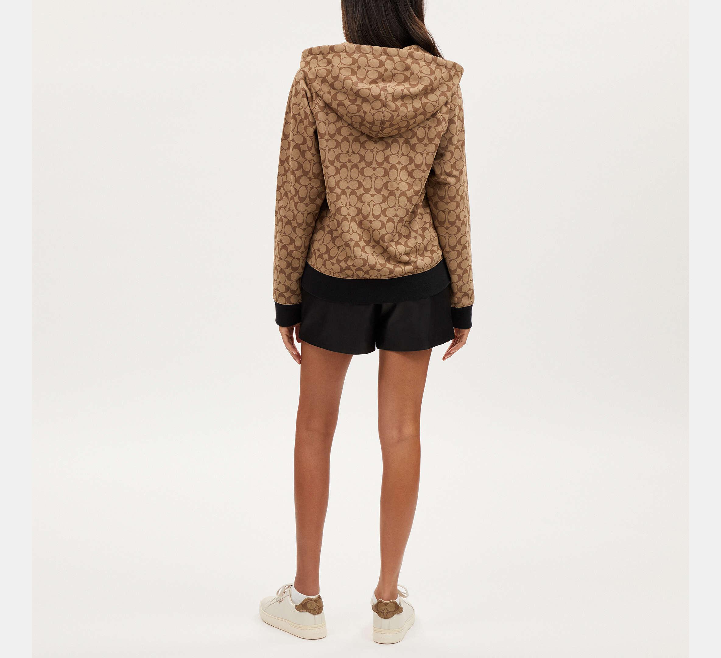 COACH All Over Signature Zip Hoodie in Black Lyst UK