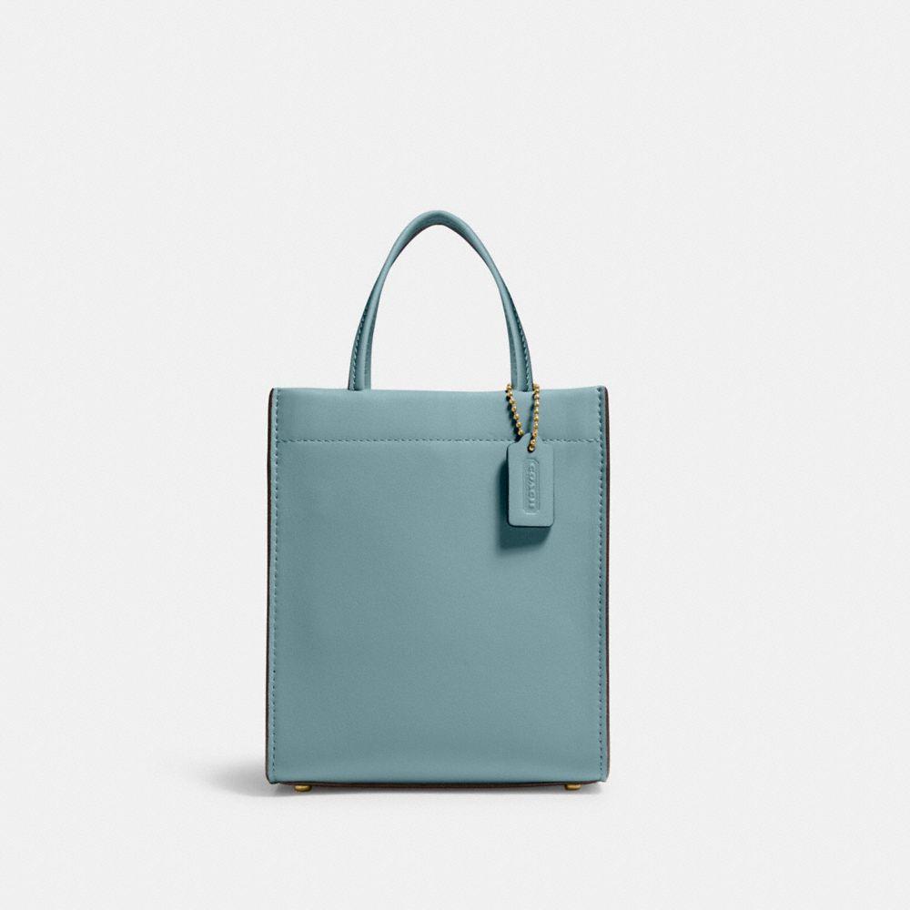 COACH Mini Cashin Tote in Blue Lyst