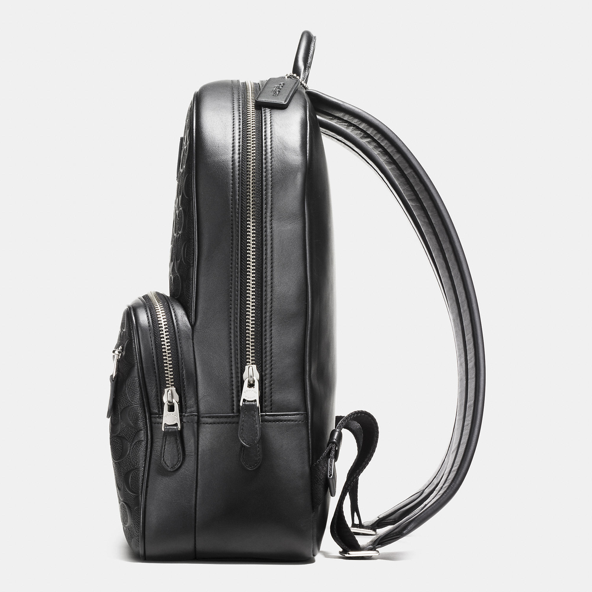 Gucci Signature Leather Backpack in Black for Men