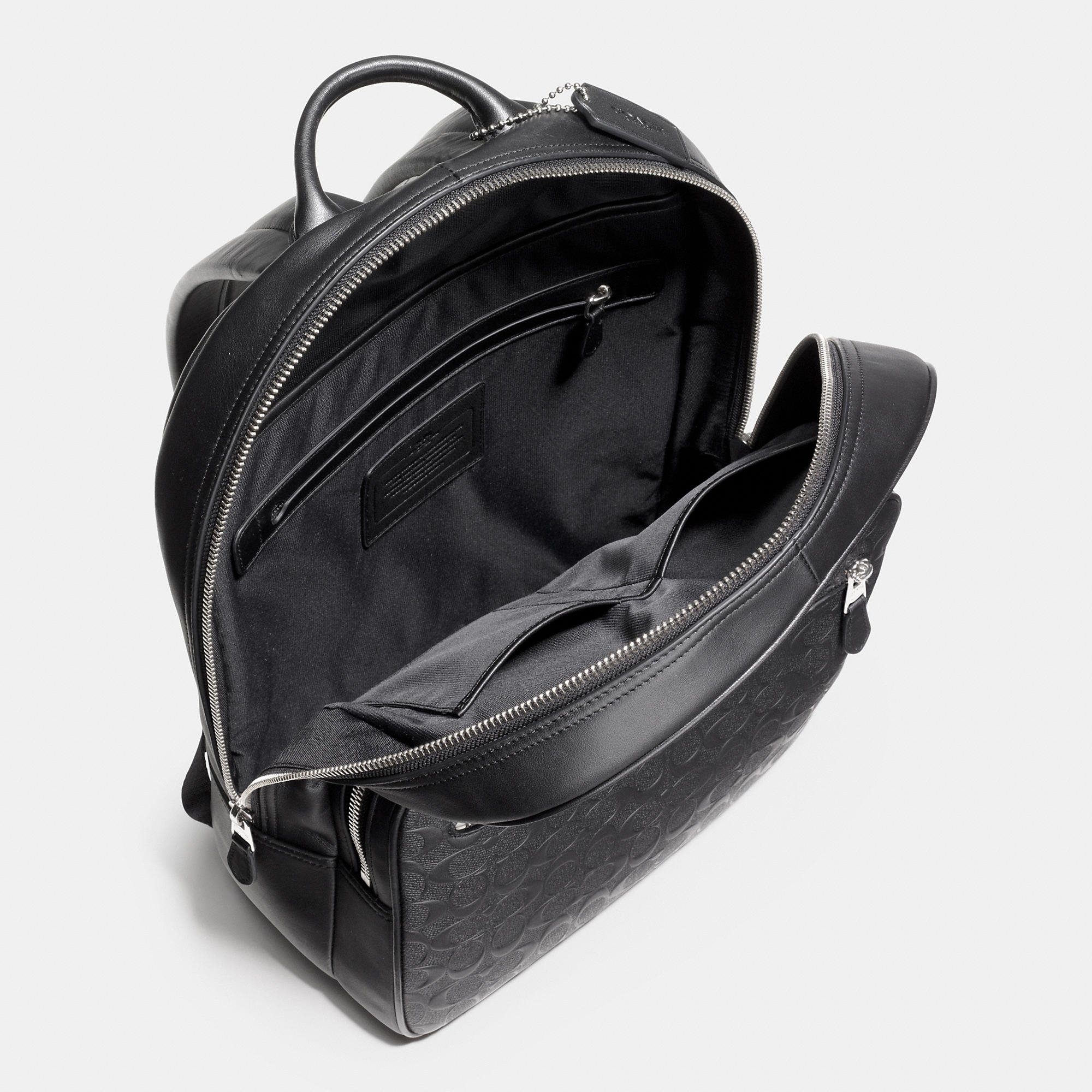 coach hudson backpack in signature canvas