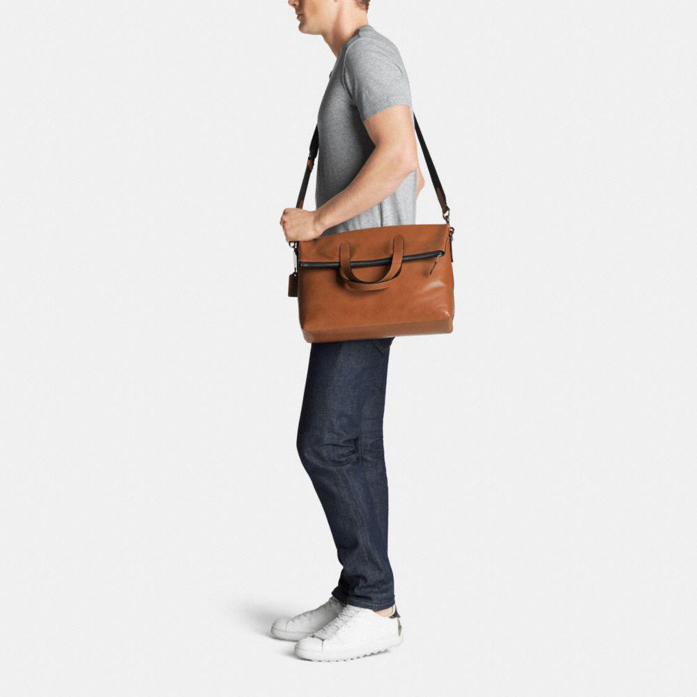coach mens foldover tote