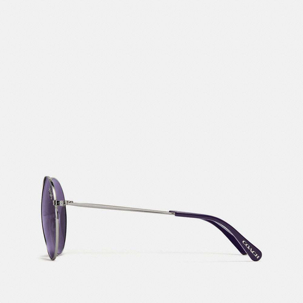 coach thin metal pilot sunglasses