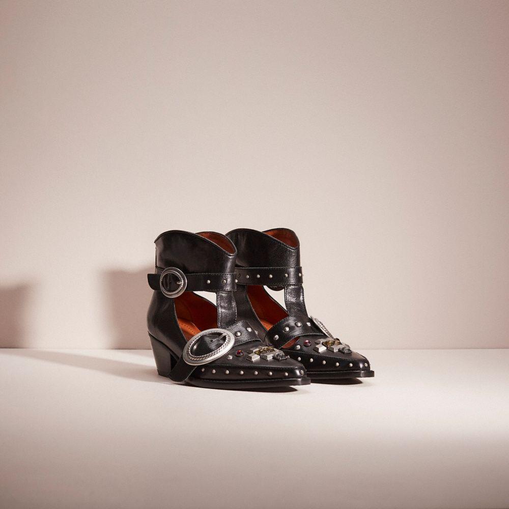 COACH Restored Cut Out Western Creeper Bootie in Pink Lyst