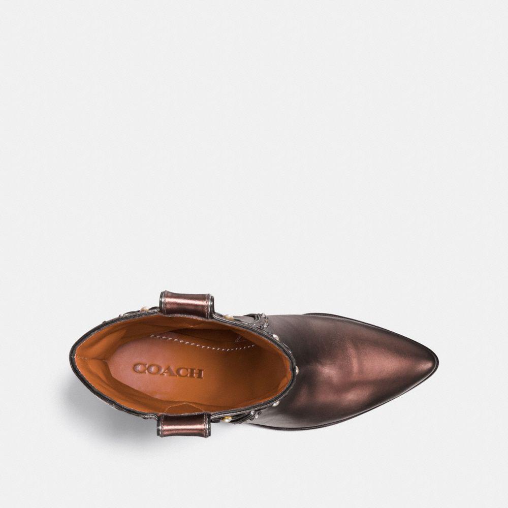 coach bootie with rivets