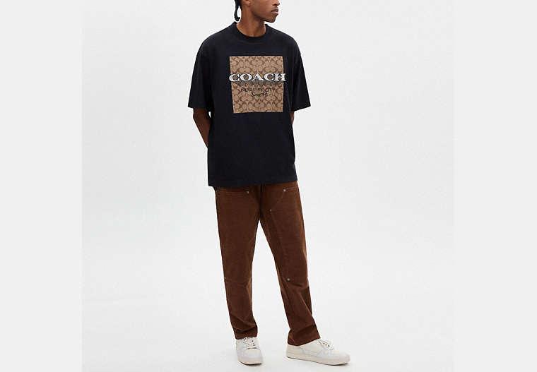 SALE★【COACH】ニューヨーク シグネチャー Tシャツ COACH】コーチ シグネチャー ニューヨーク 刺繍 半袖 Tシャツ