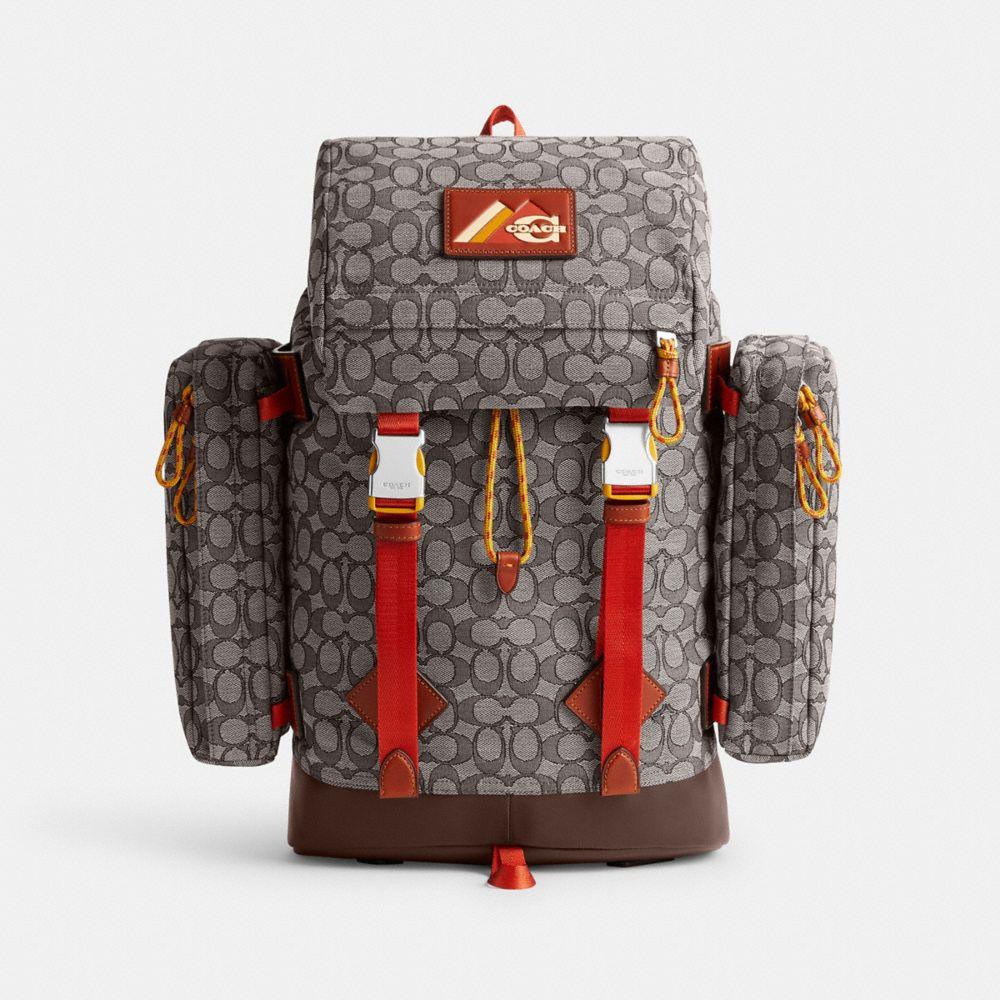 COACH Utility Backpack In Signature Jacquard in Red for Men Lyst Canada