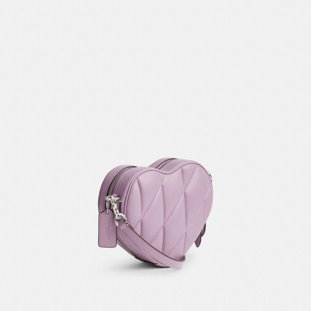 COACH Heart Crossbody With Quilting in Purple | Lyst