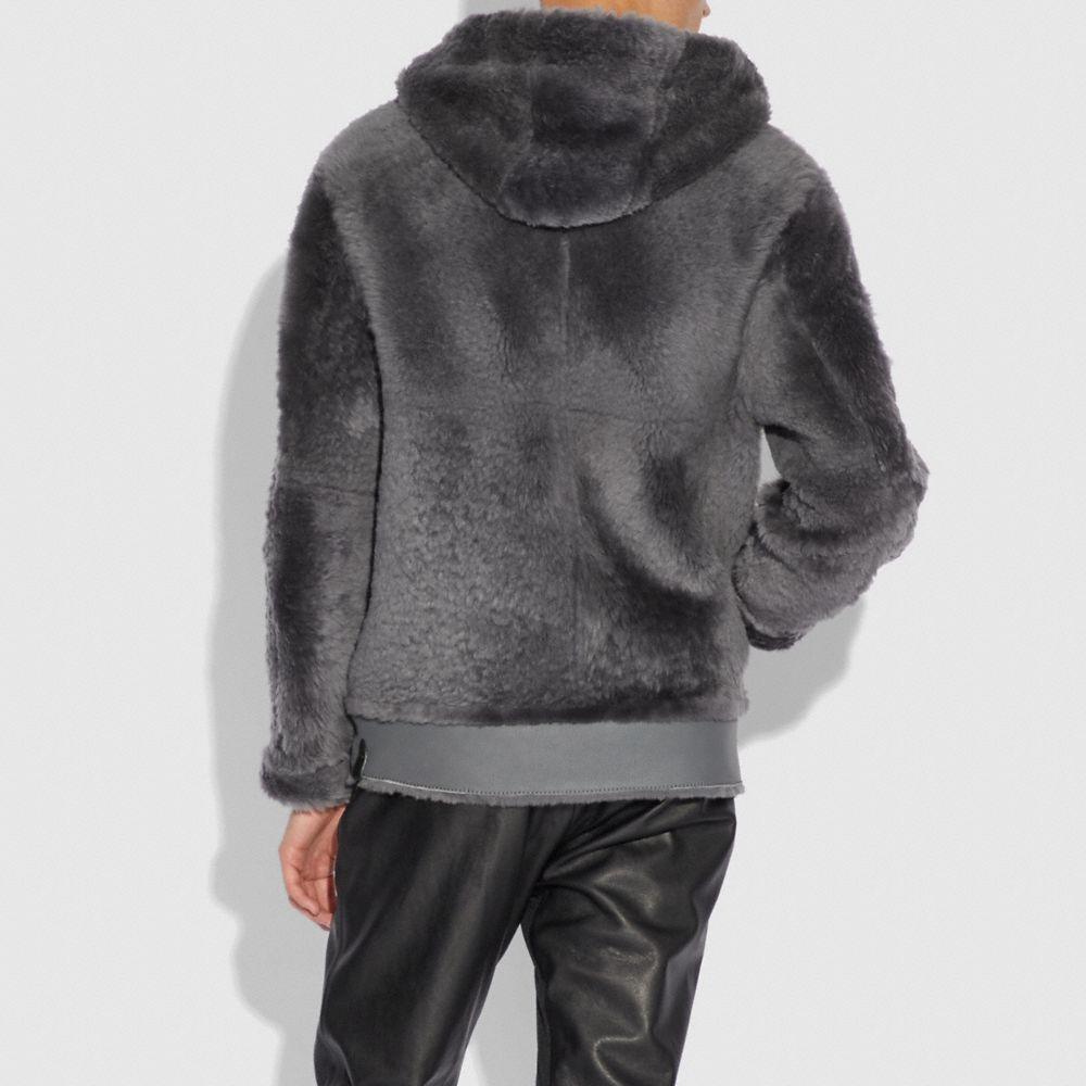 shearling hoodie mens