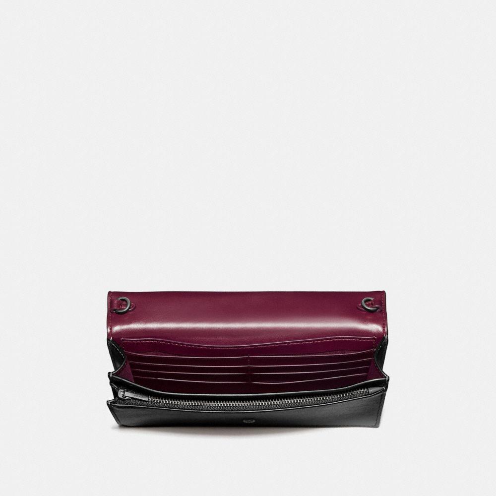hayden foldover crossbody in signature chambray