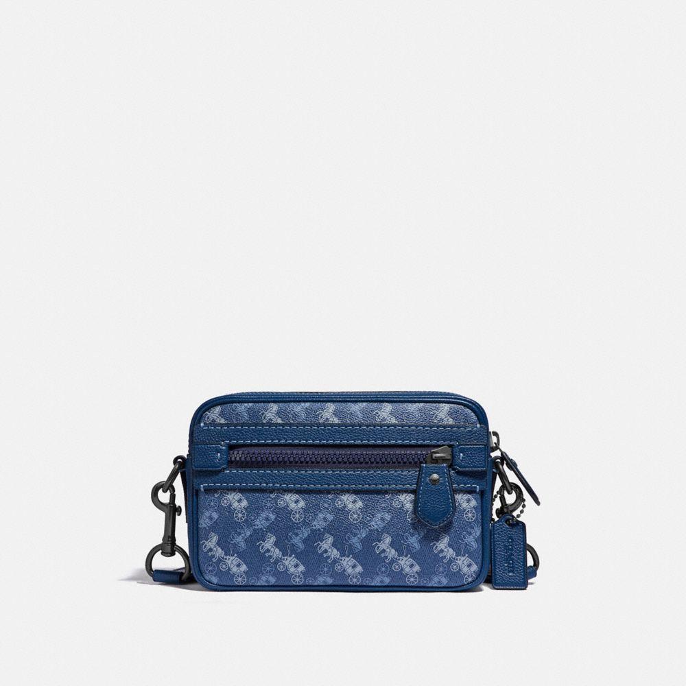 COACH Academy Crossbody With Horse And Carriage Print in Blue for Men | Lyst