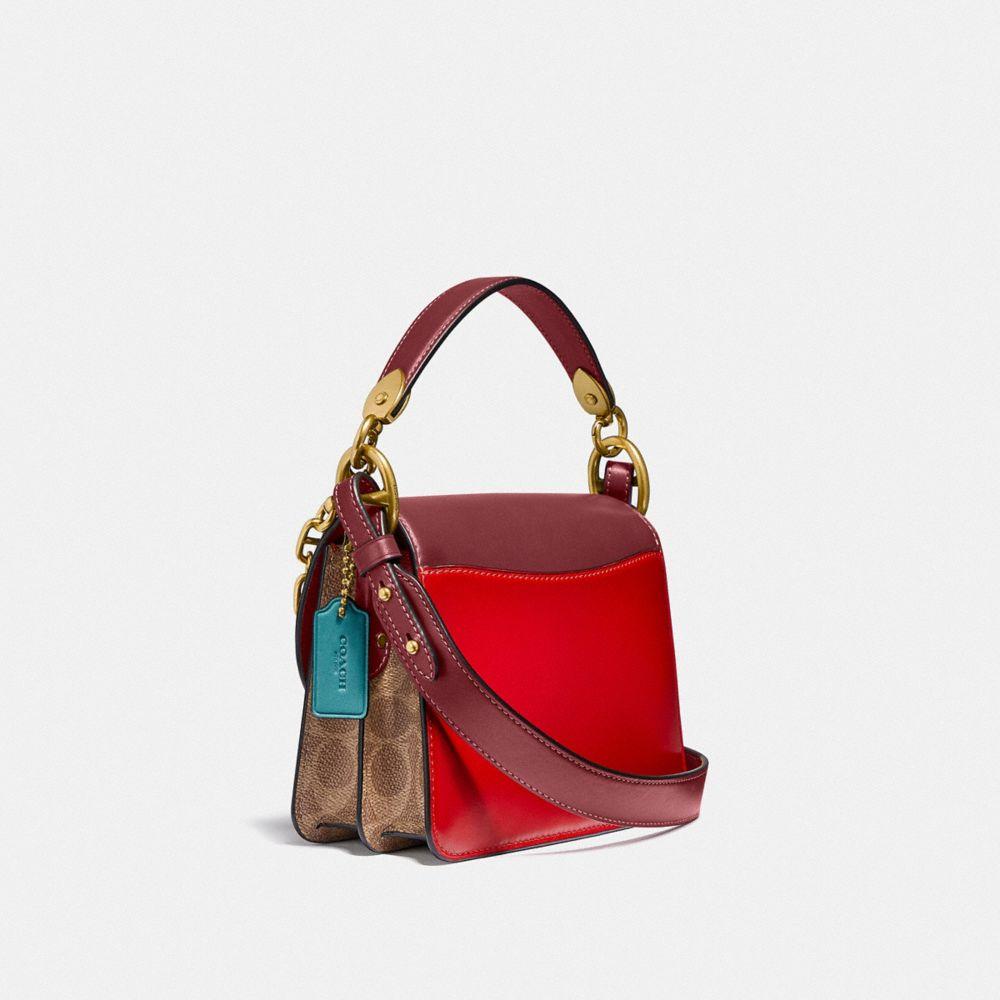 COACH Beat Shoulder Bag 18 In Signature Canvas in Red - Lyst