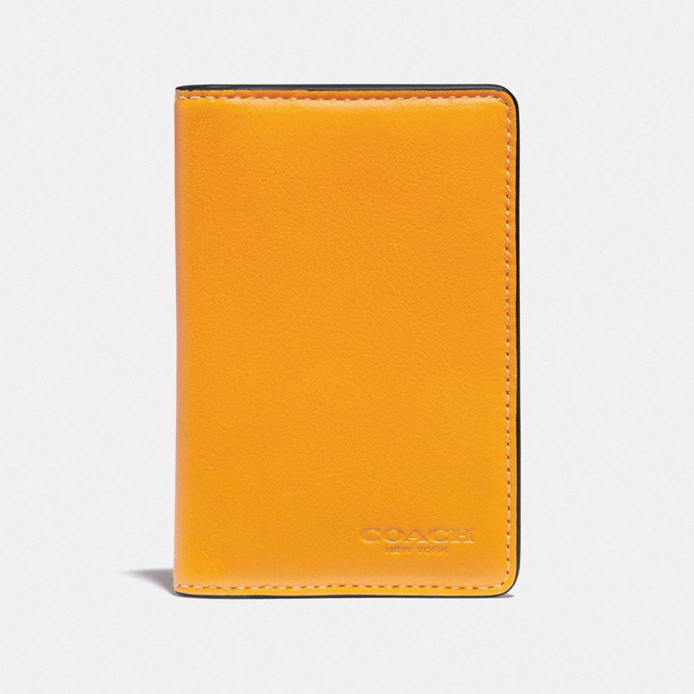coach mustard wallet