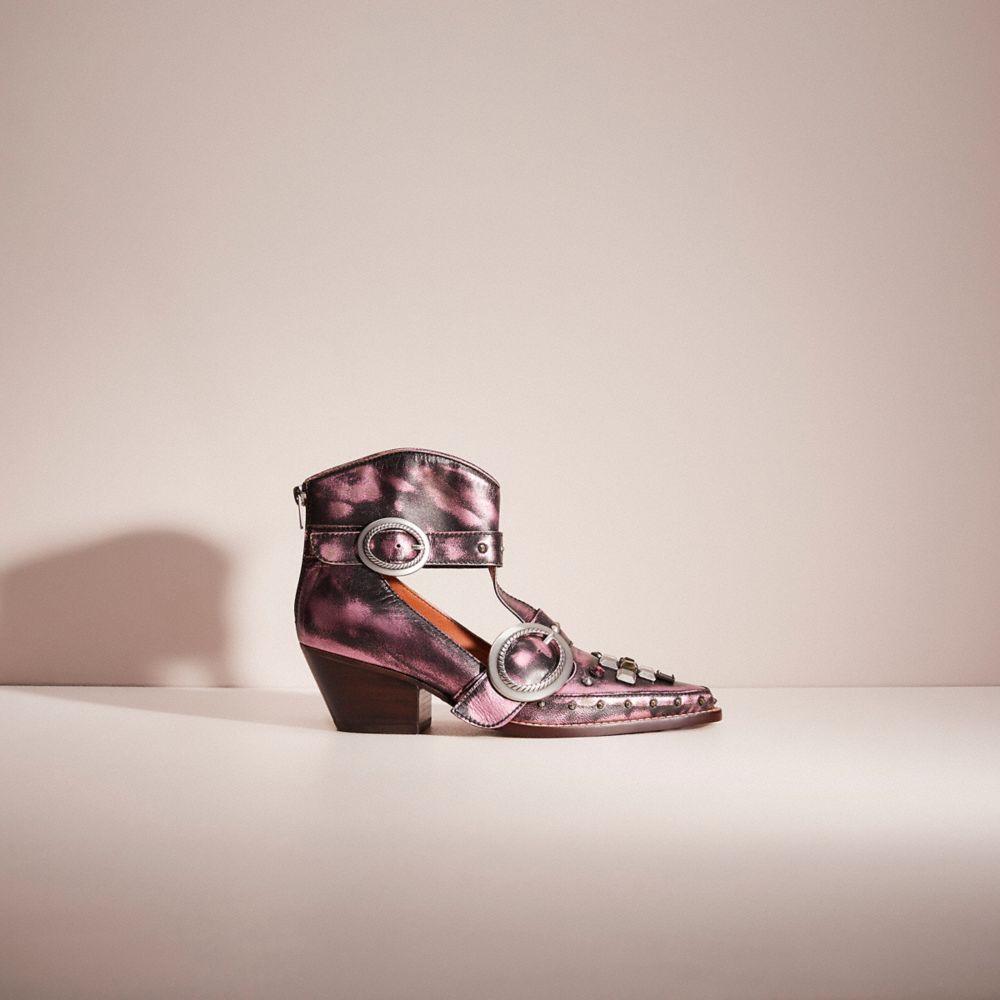 Coach cut out top western creeper bootie