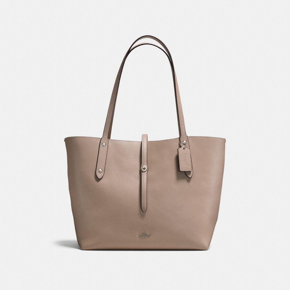 COACH Market Tote In Polished Pebble Leather | Lyst
