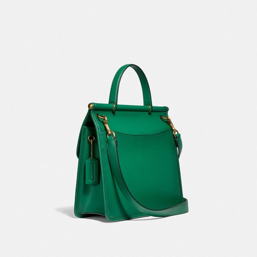 coach willis top handle green