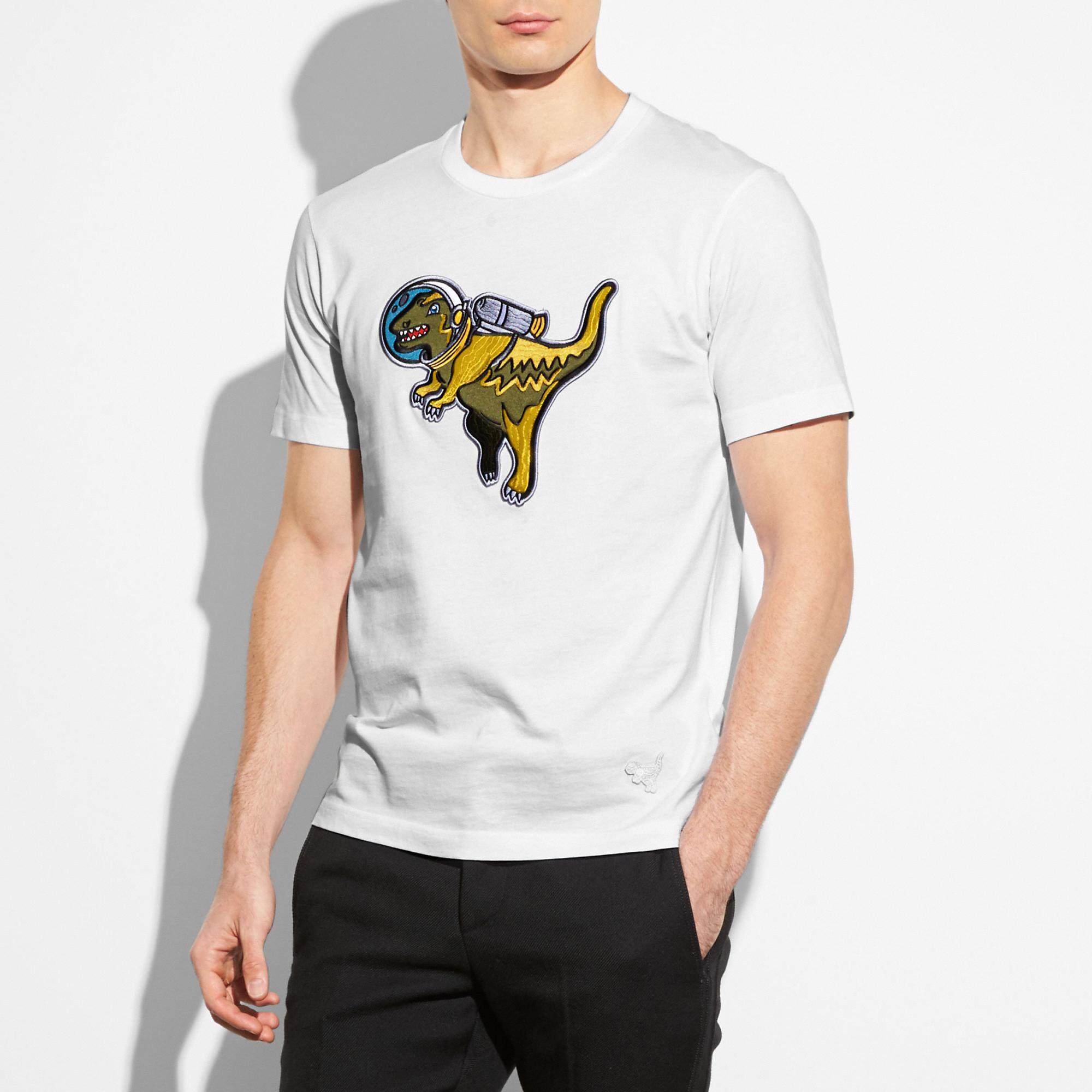 COACH Space Rexy T-shirt in White for Men