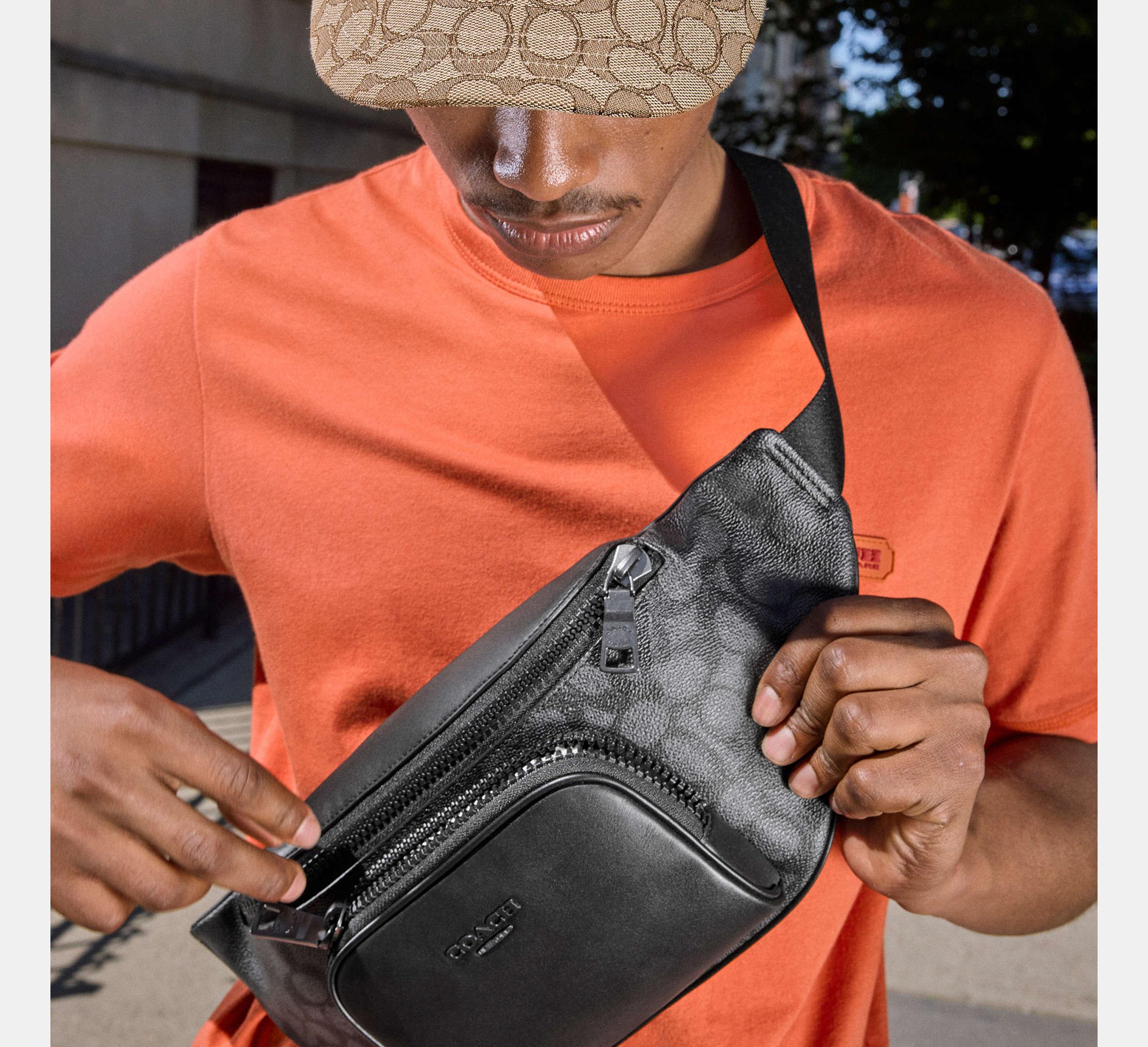 COACH Racer Belt Bag in Black for Men Lyst UK