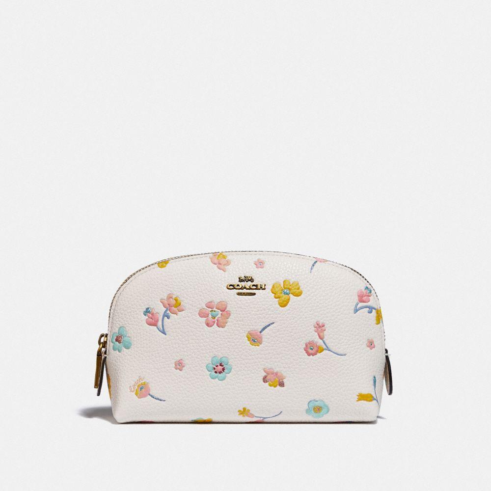 COACH Cosmetic Case 17 With Watercolor Floral Print | Lyst