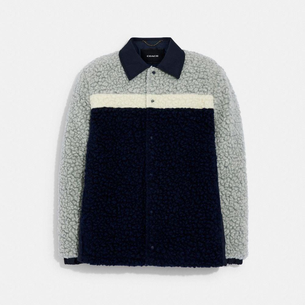 Vince sherpa top coaches jacket