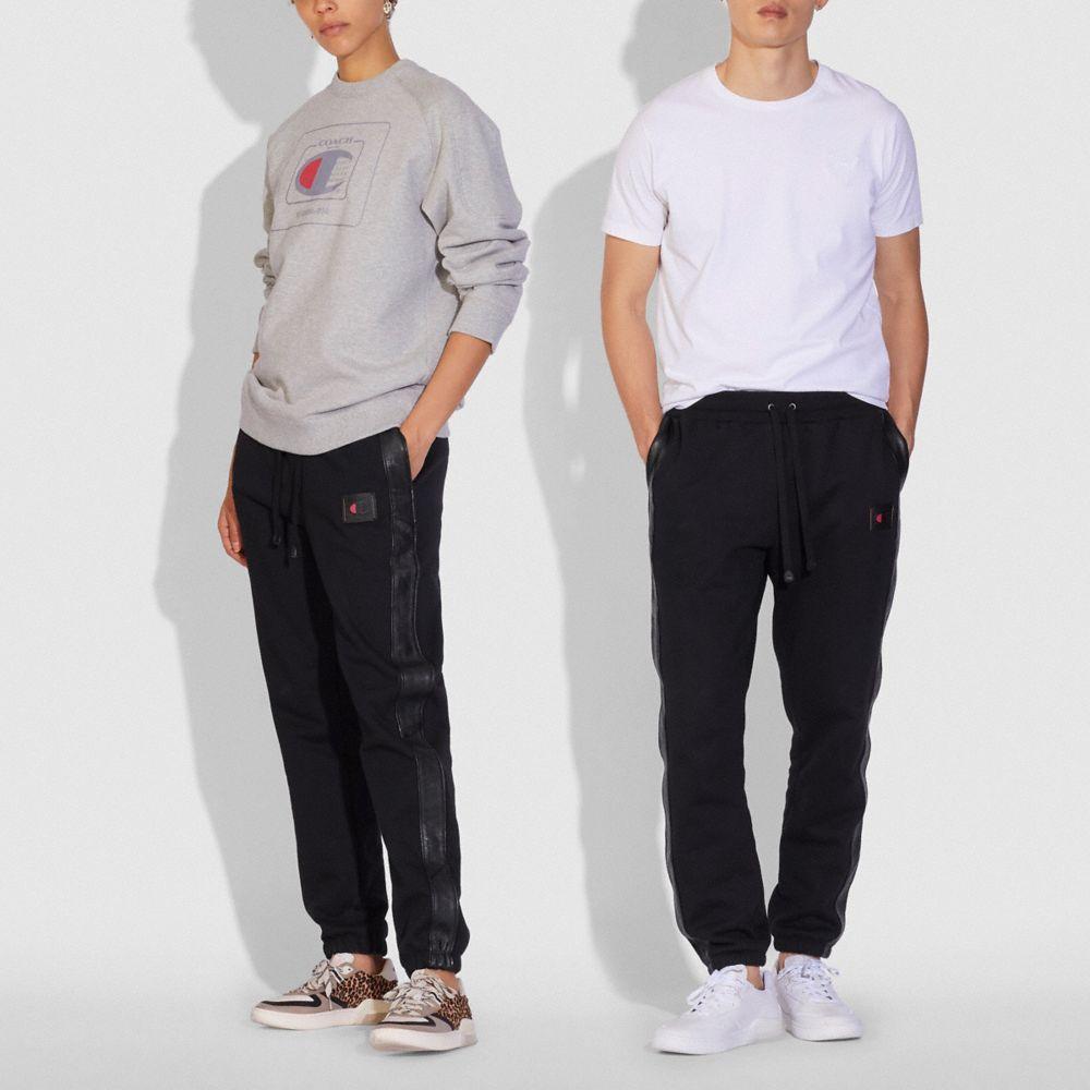 champion sweatpants and shirt