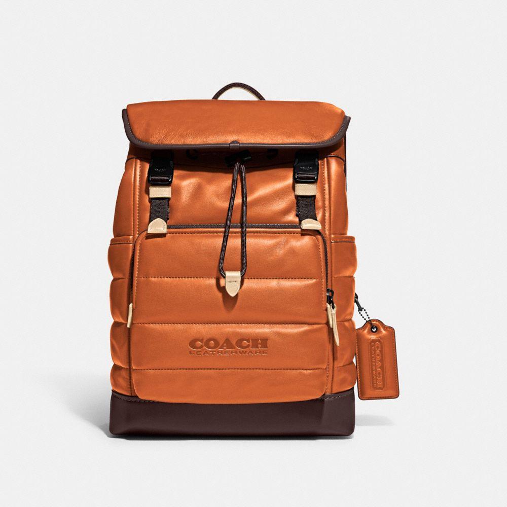 Coach league flap backpack with quilting for men lyst