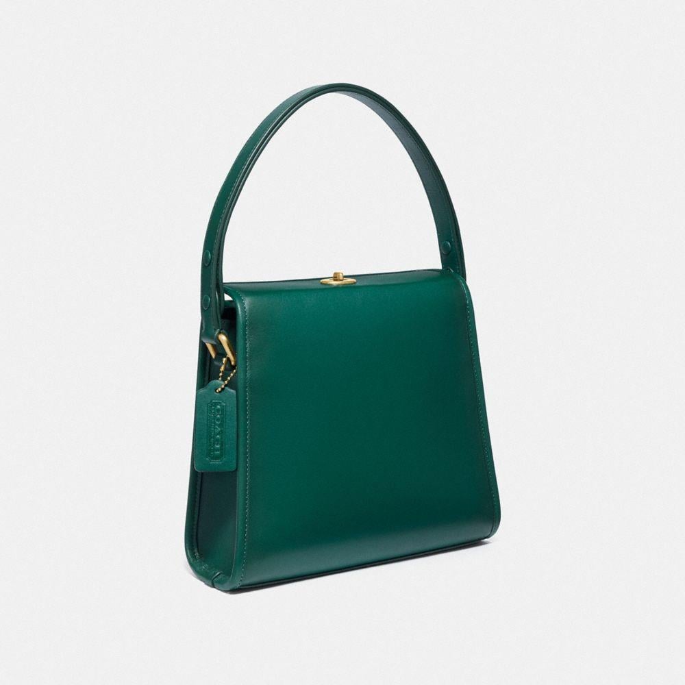COACH Turnlock Shoulder Bag in Green | Lyst