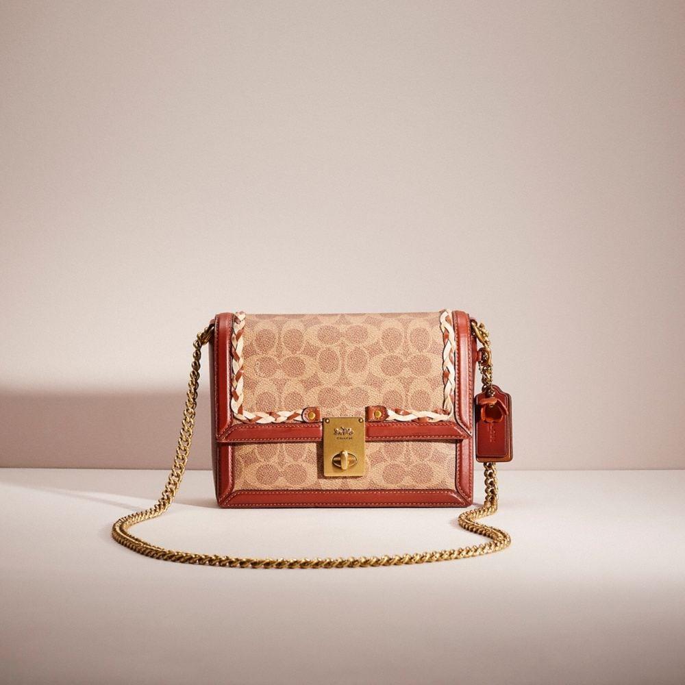 COACH Upcrafted Hutton Shoulder Bag In Signature Canvas in Pink Lyst