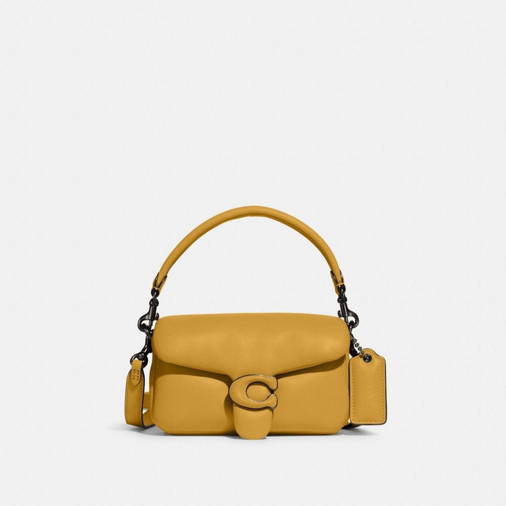 COACH Pillow Tabby Shoulder Bag 18 in Yellow Lyst