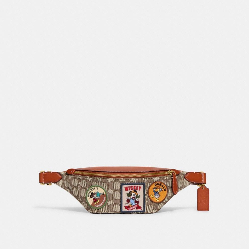 COACH Disney X Charter Belt Bag 7 In Signature Textile Jacquard With