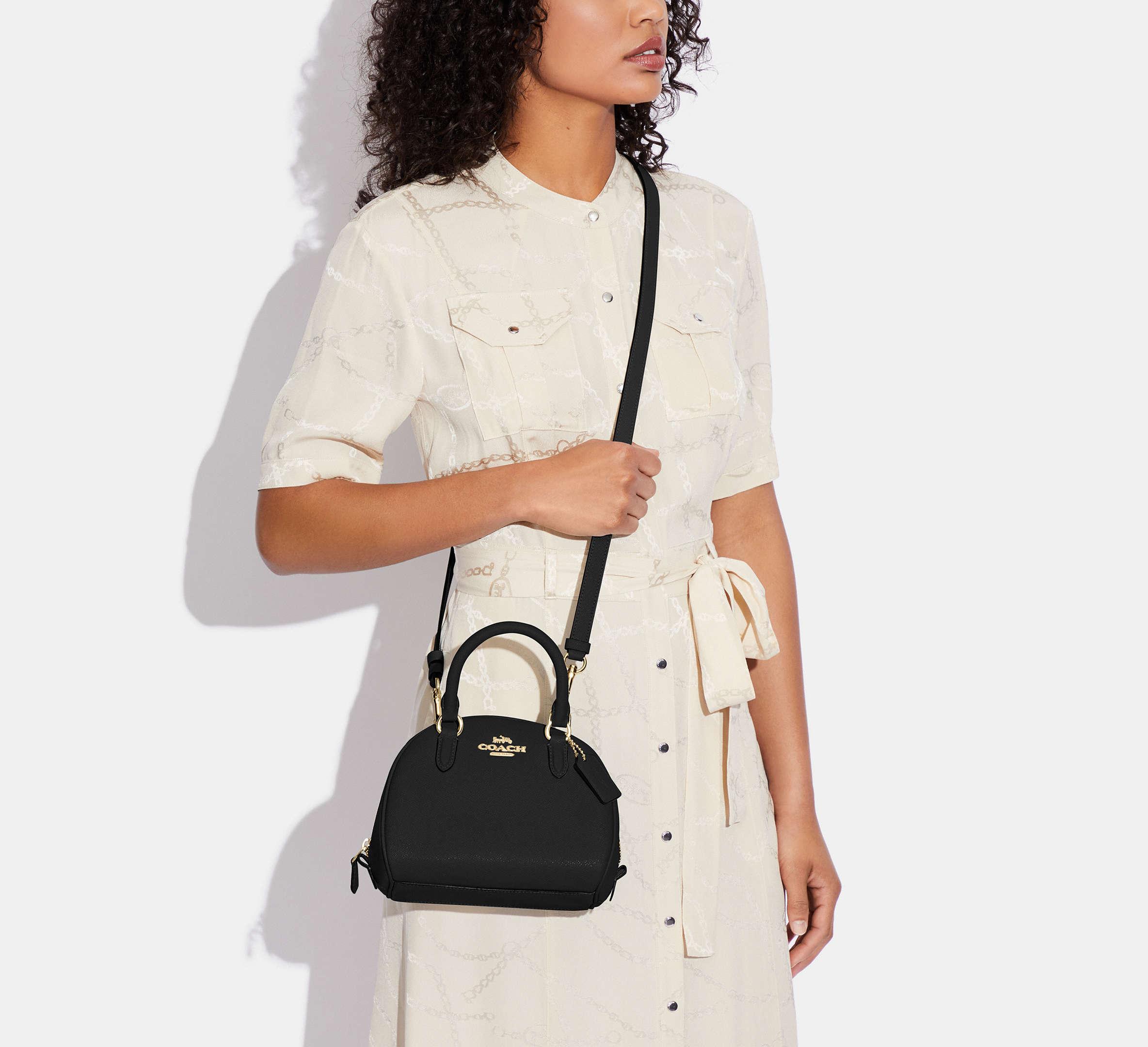 COACH Sydney Satchel in Black Lyst UK