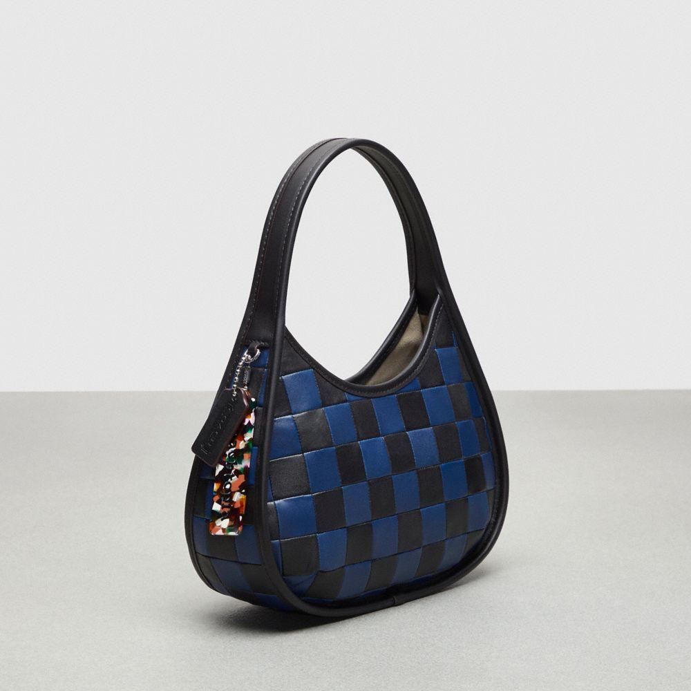 COACH Ergo Bag In Checkerboard Upcrafted Leather in Blue