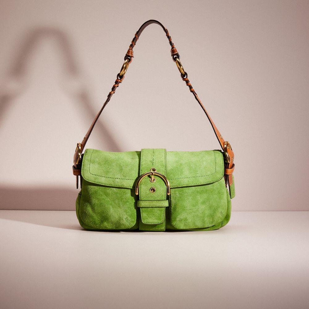 COACH Restored Soho Pocket Flap Bag in Green Lyst