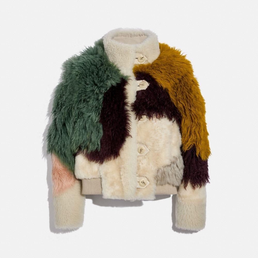 Wool shearling coat coach 2025
