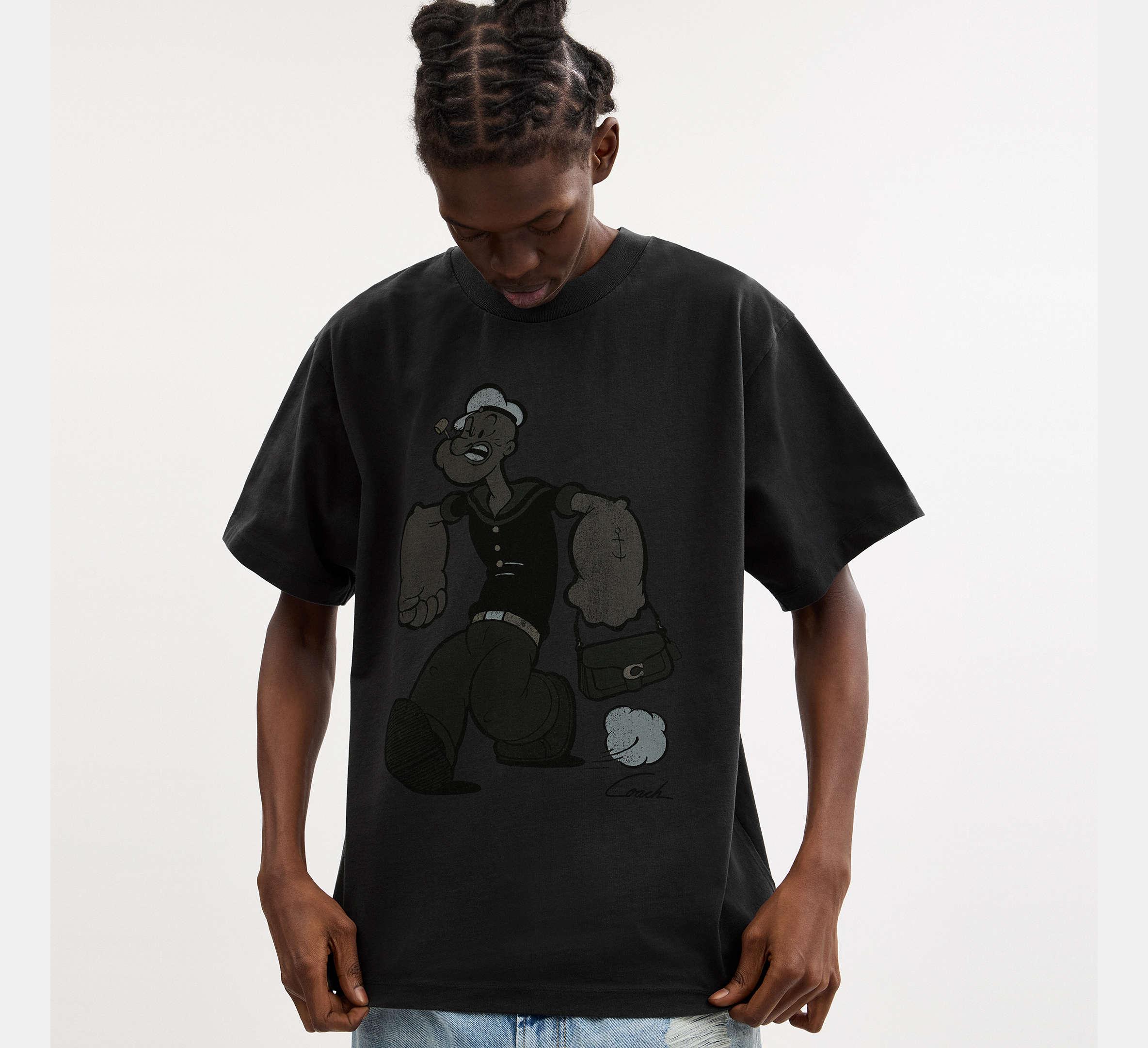 Tシャツ・カットソー COACH Coach X Popeye Relaxed T Shirt  CAA90 COACH® Outlet | Coach X Popeye Relaxed T Shirt