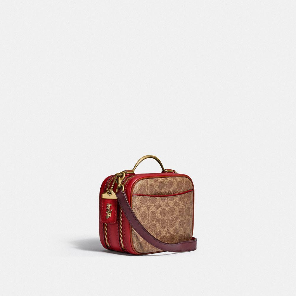 riley lunchbox bolsa in signature canvas