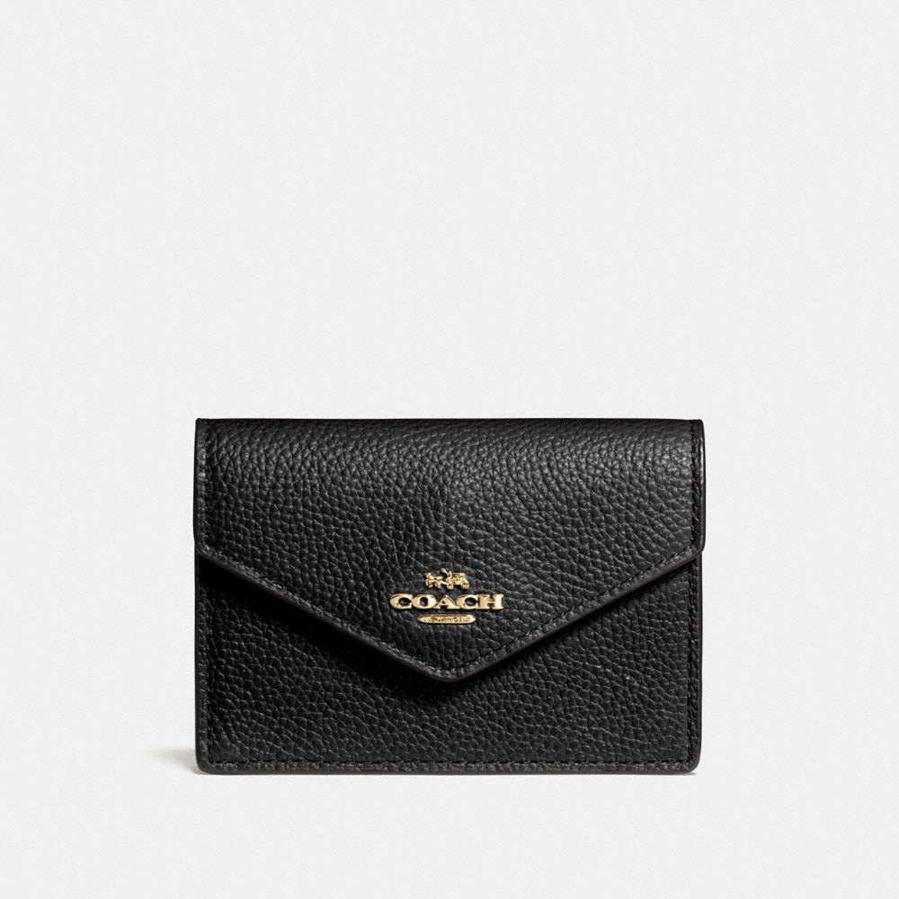 COACH Envelope Card Case in Black Lyst