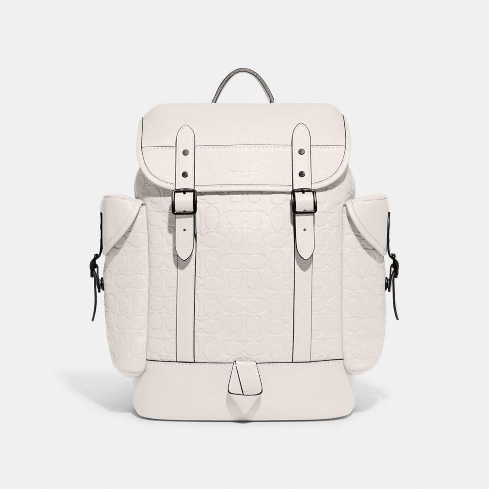 COACH Hitch Backpack In Signature Leather in Natural for Men | Lyst