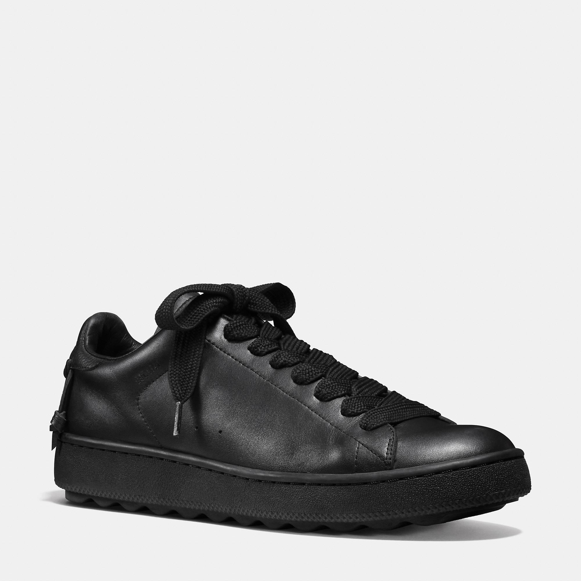 men's low top leather trainers