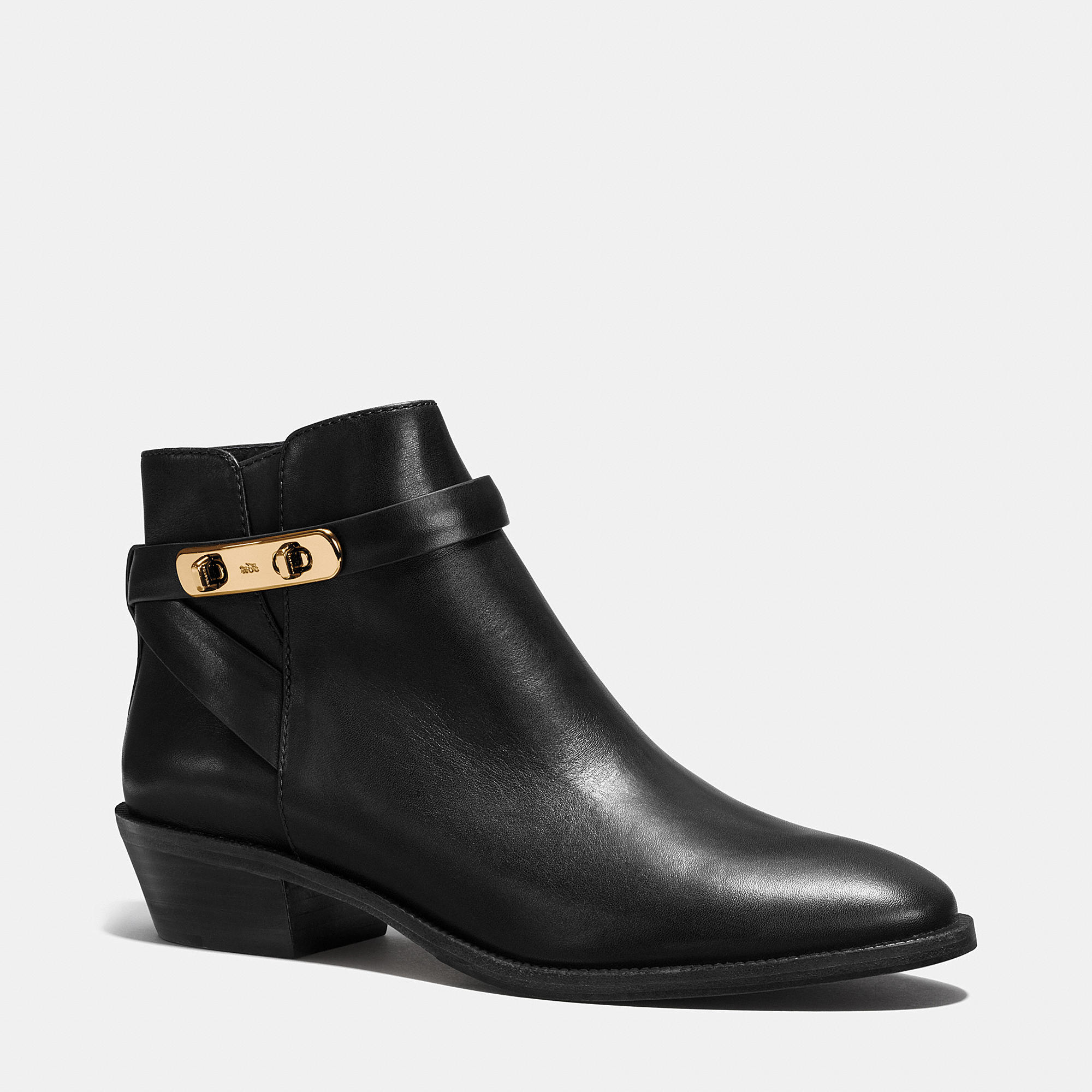coach debi leather bootie