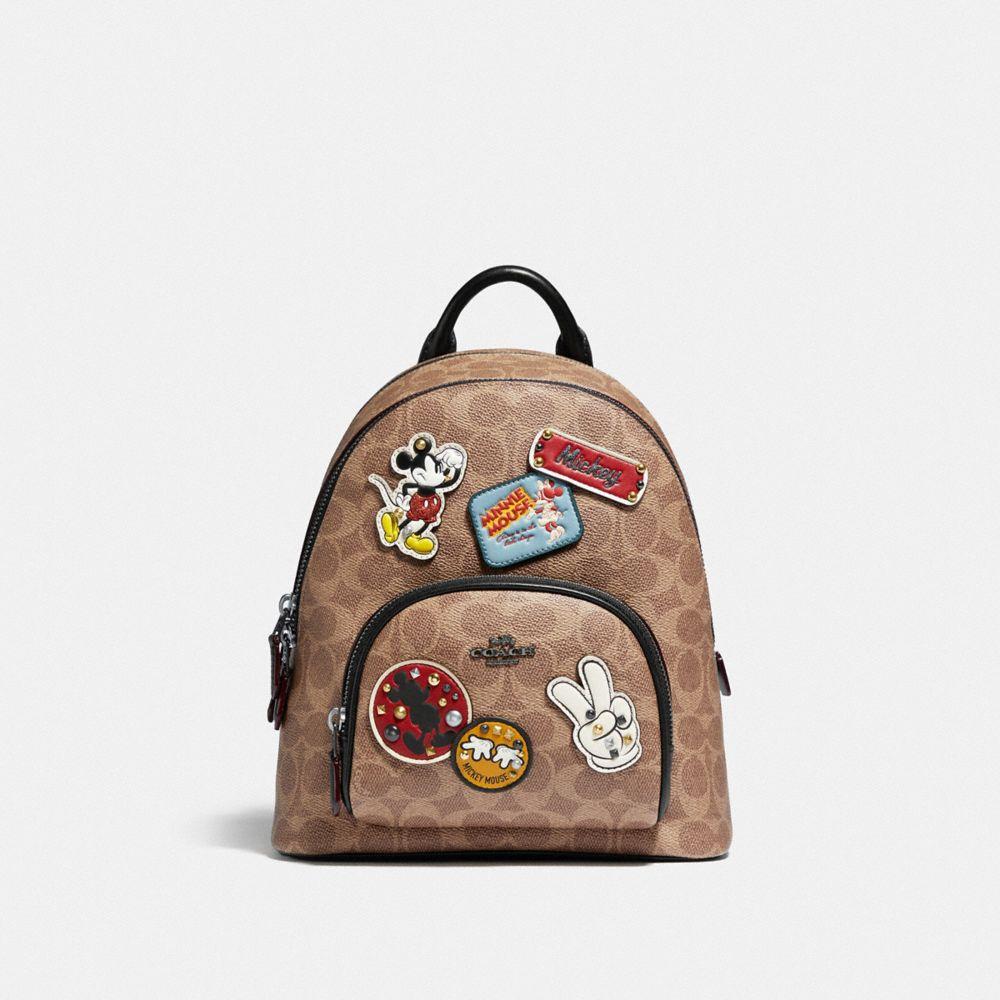 COACH Disney X Carrie Backpack 23 In Signature Canvas With Patches | Lyst