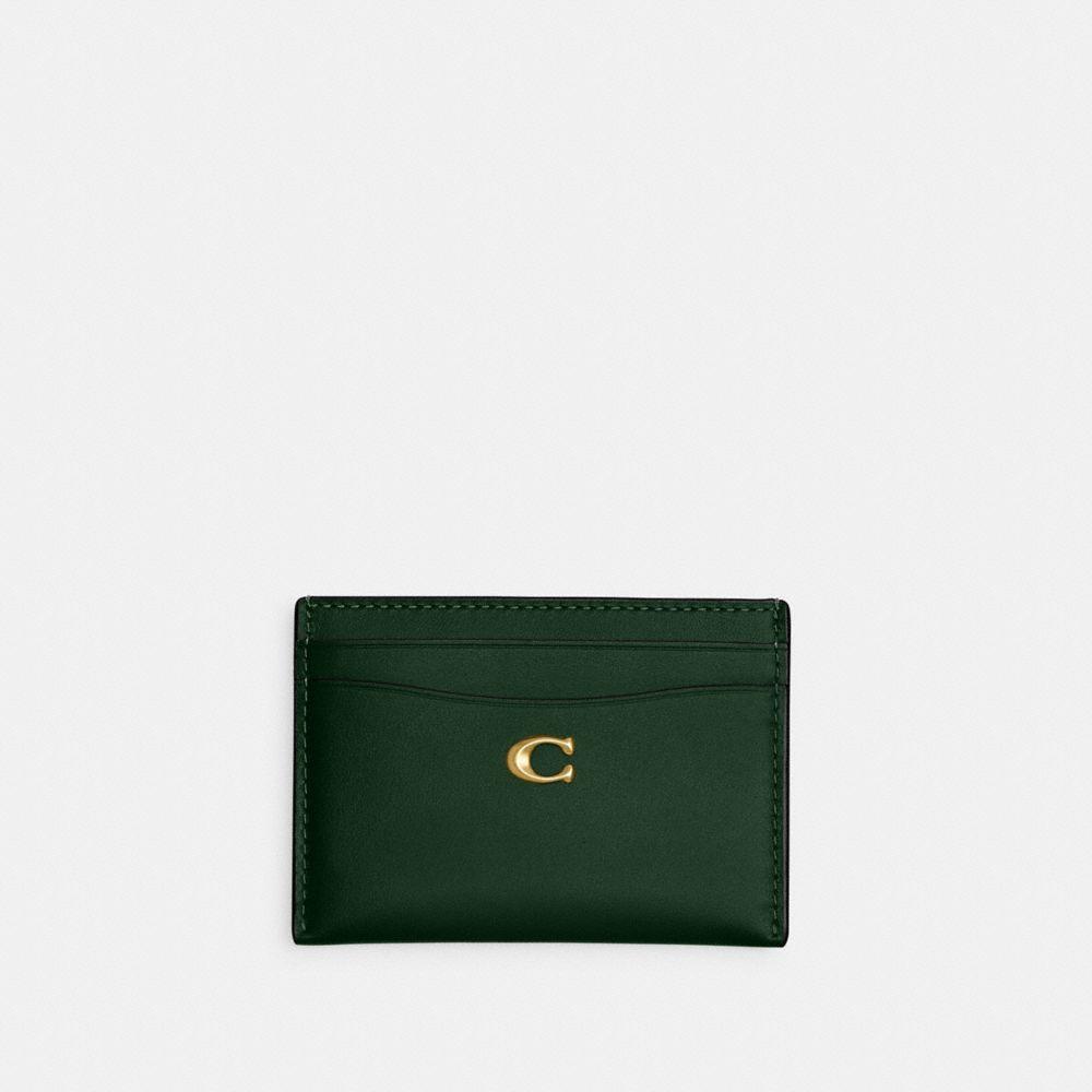 COACH Essential Card Case in Green | Lyst