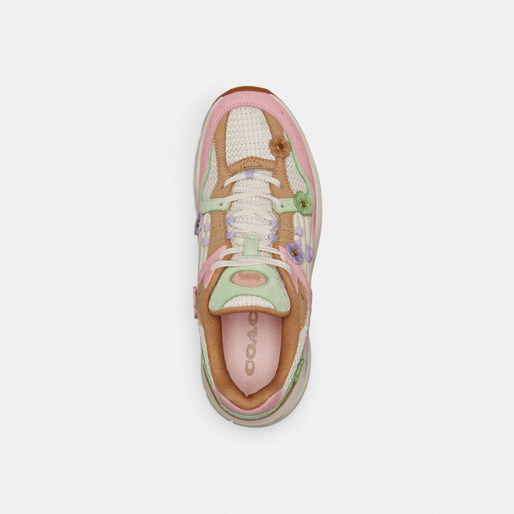 COACH C301 Sneaker With Tea Rose in Pink | Lyst