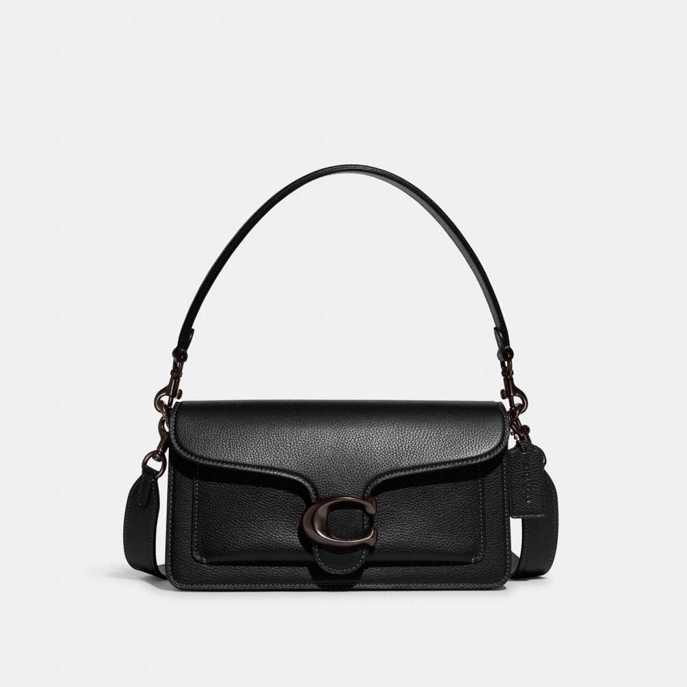 COACH Tabby Pebbledleather Shoulder Bag in Black Lyst