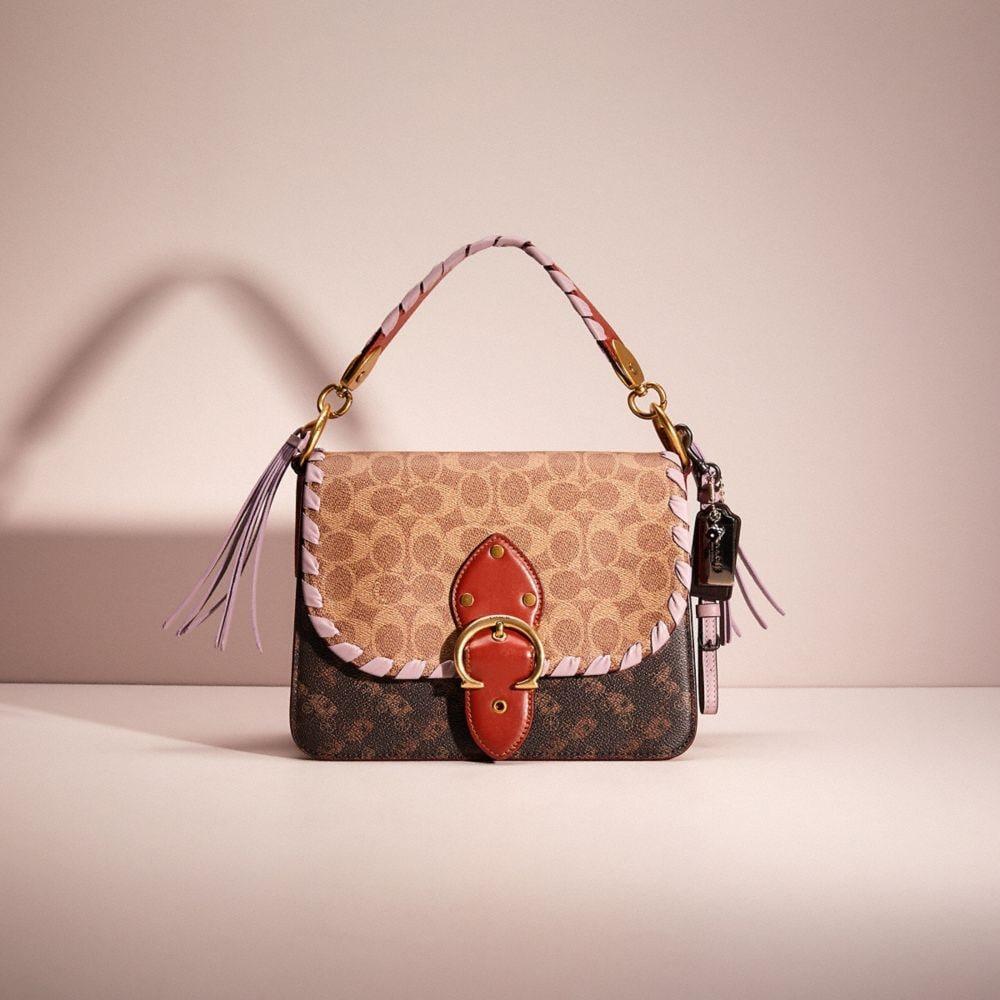 COACH Upcrafted Beat Shoulder Bag In Signature Canvas With Horse And