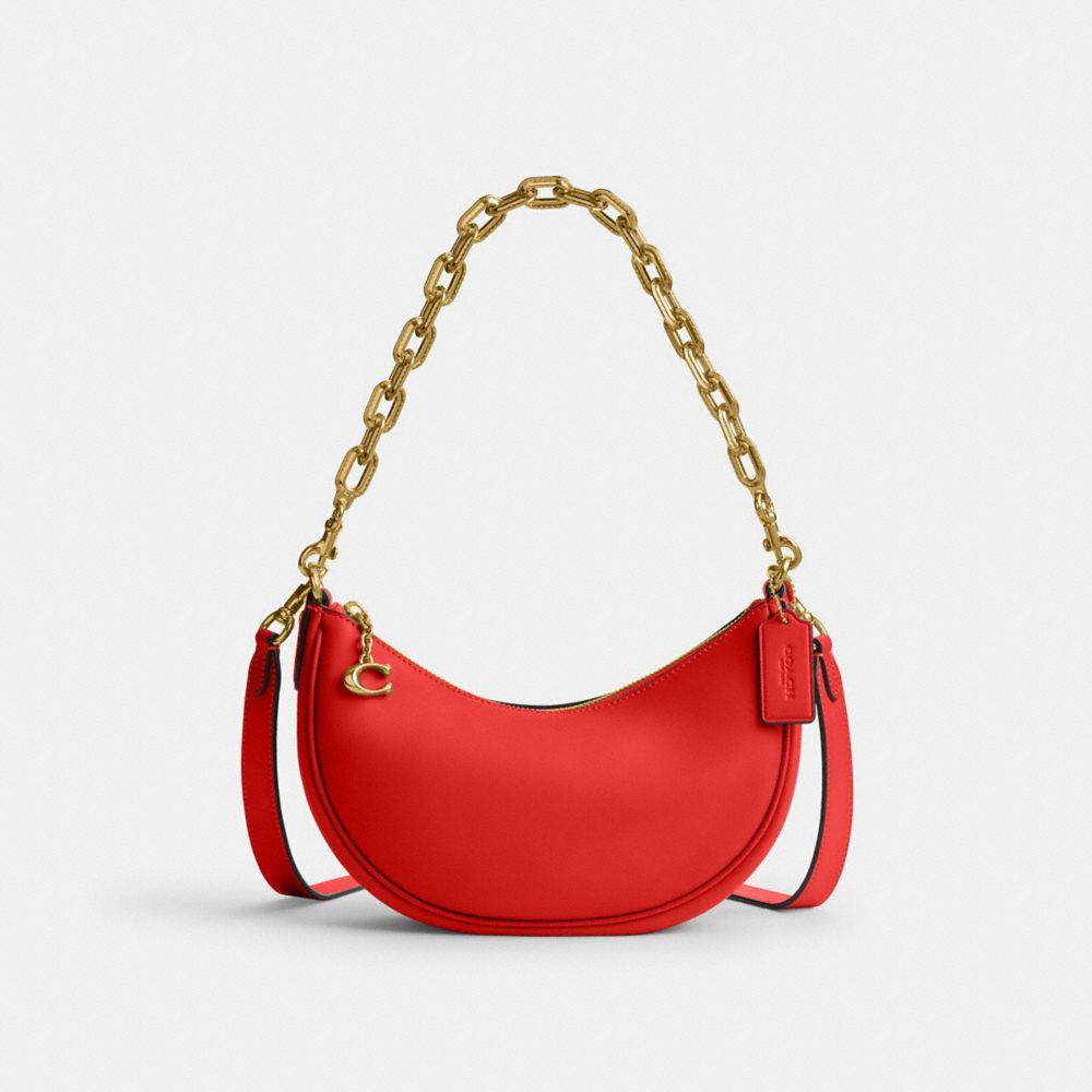 Red coach shoulder bag outlet