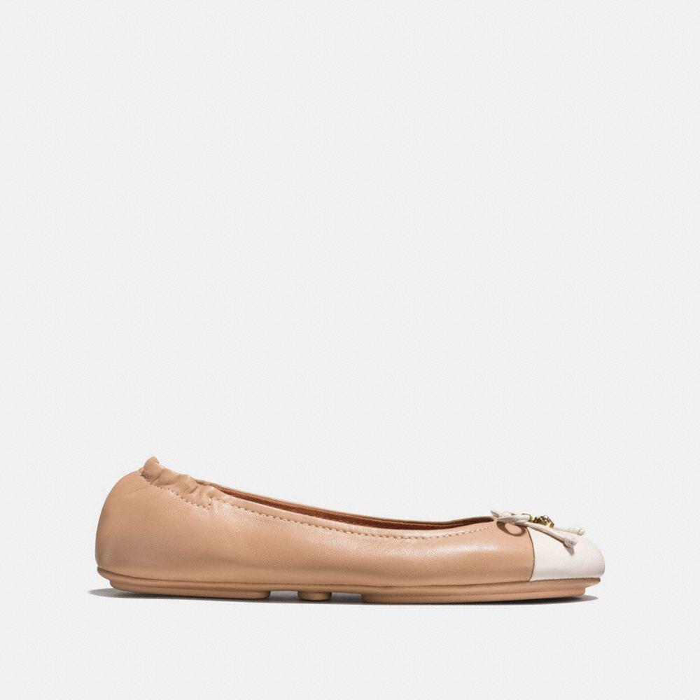 coach foldable ballet flats