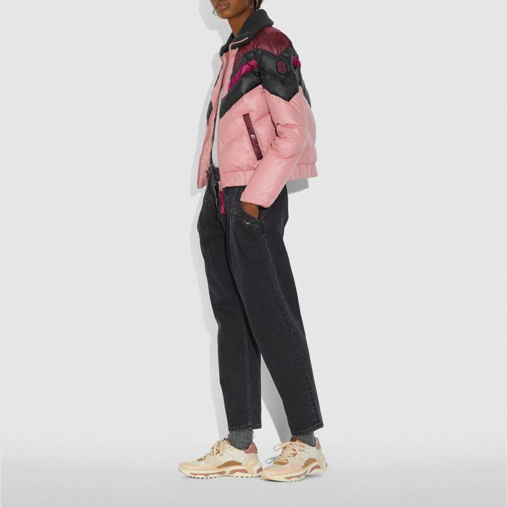 coach pink jacket